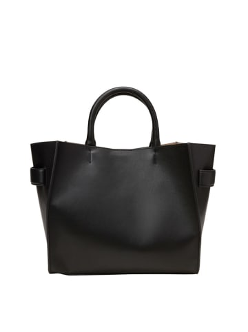Marc O´Polo Leder-Shopper "Clara" in Schwarz - (B)31 x (H)26 x (T)16 cm