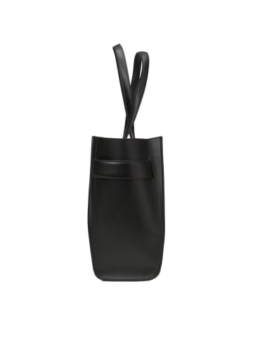 Marc O´Polo Leder-Shopper "Claris" in Schwarz - (B)38 x (H)32 x (T)20 cm