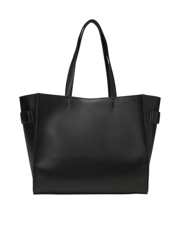 Marc O´Polo Leder-Shopper "Claris" in Schwarz - (B)38 x (H)32 x (T)20 cm