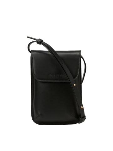 Marc O´Polo Leder-Handytasche "Amina" in Schwarz - (B)12 x (H)19 x (T)4 cm