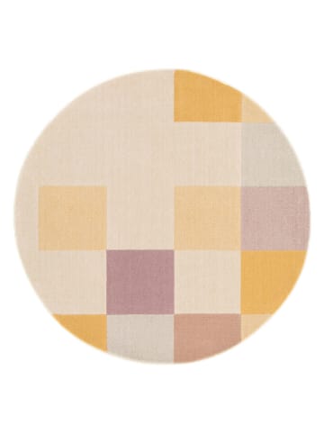 Rugs Essentials Dywan "Canvas" w kolorze beżowo-żółto-jasnoróżowym