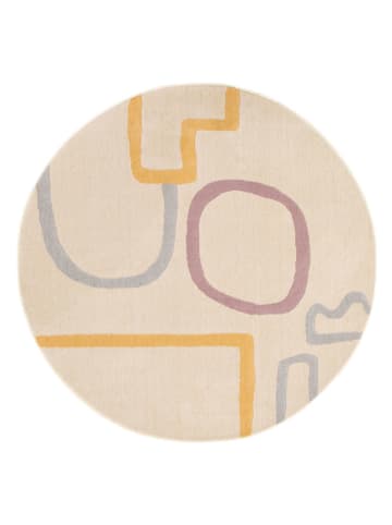 Rugs Essentials Kurzflor-Teppich ''Canvas'' in Beige/ Bunt