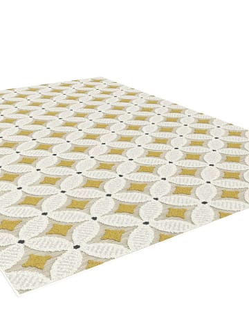 Rugs Essentials In- & Outdoor-Teppich ''Flow'' in Creme/ Gelb