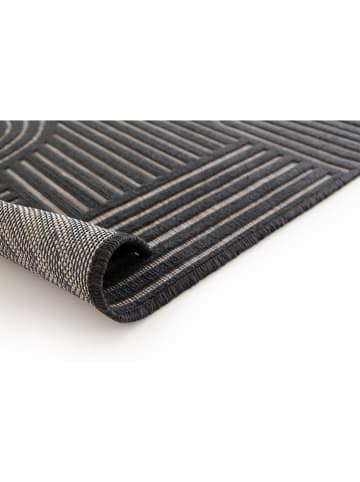 Rugs Essentials In- & Outdoor-Teppich ''Flow'' in Schwarz/ Beige