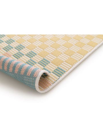 Rugs Essentials Dywan zewnętrzny "Star" w kolorze żółto-miętowym