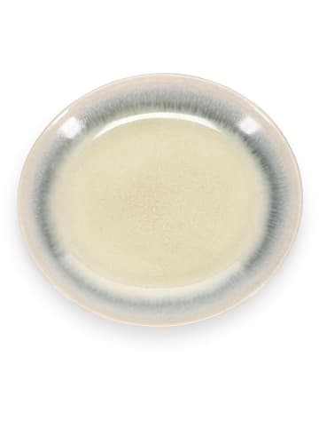 Salt and Pepper 4er-Set: Brotteller ''Flint'' in Grün/ Grau - (L)15 x (B)13,5 cm