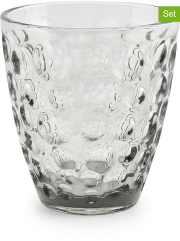 Salt and Pepper 4er-Set: Gläser ''Bubble'' in Grau - 220 ml