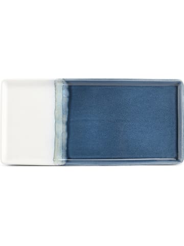 Salt and Pepper Taca "Flow" w kolorze granatowo-białym do serwowania - 14 x 32 cm