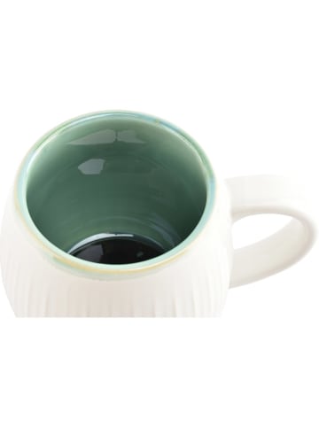 Salt and Pepper 4er-Set: Jumbotassen ''Eclipse'' in Weiß/ Grün - 500 ml