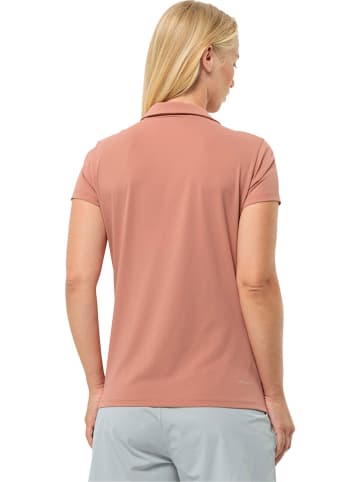 Jack Wolfskin Koszulka polo "Prelight Trail" w kolorze łososiowym