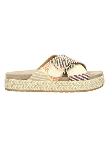 Claudia Ghizzani Slippers geel/meerkleurig