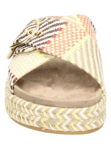 Claudia Ghizzani Slippers geel/meerkleurig