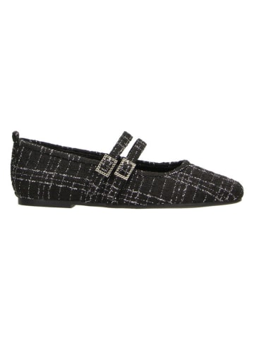 Claudia Ghizzani Ballerinas in Schwarz/ Silber