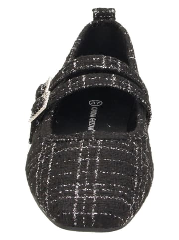 Claudia Ghizzani Ballerinas in Schwarz/ Silber