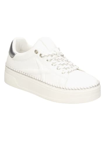 Claudia Ghizzani Plateau-Sneakers in Weiß/ Silber