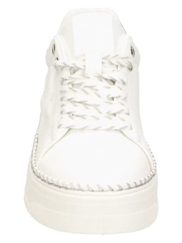 Claudia Ghizzani Plateau-Sneakers in Weiß/ Silber