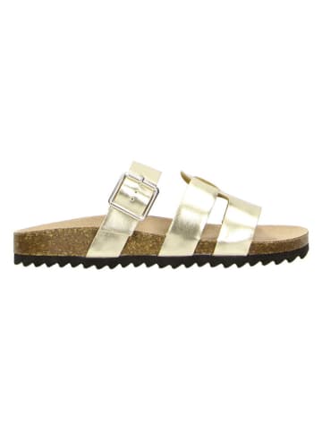 Claudia Ghizzani Slippers goudkleurig
