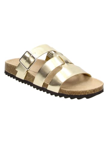 Claudia Ghizzani Pantoletten in Gold
