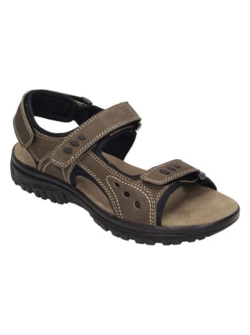 Bio Comfort Leder-Trekkingsandalen in Braun