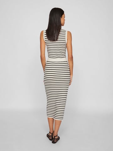 Vila Strickrock in Creme/ Schwarz