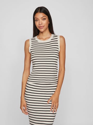 Vila Stricktop in Creme/ Schwarz
