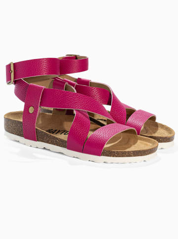BAYTON Leder-Sandaletten "Mykonos" in Pink