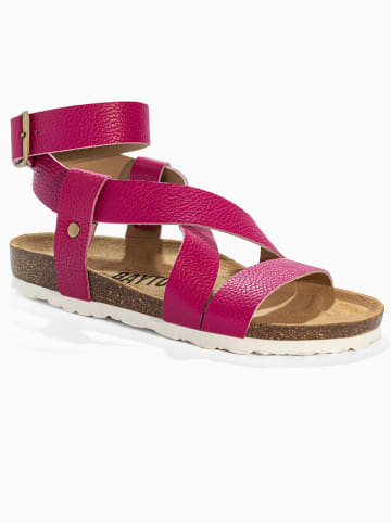 BAYTON Leder-Sandaletten "Mykonos" in Pink