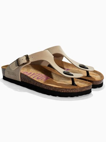 BAYTON Leder-Zehentrenner "Mercure" in Beige