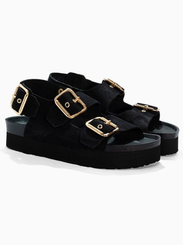 BAYTON Leren sandalen "Rosa" zwart