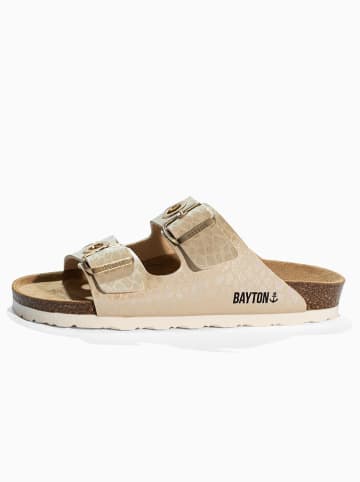 BAYTON Leder-Pantoletten "Janny" in Beige