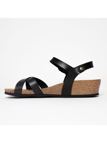 BAYTON Sleehaksandalen "Canberra" zwart