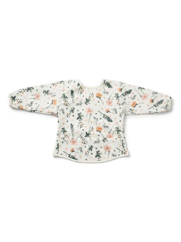 Elodie Details Śliniaczek "Meadow Blossom" w kolorze białym z rękawkami