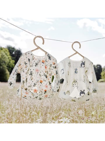 Elodie Details Śliniaczek "Meadow Blossom" w kolorze białym z rękawkami