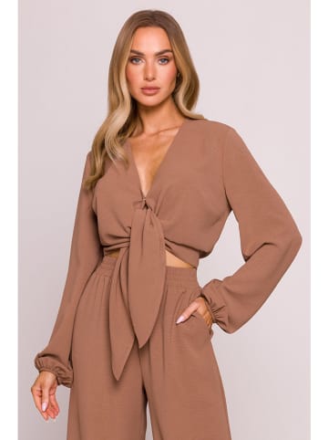 made of emotion Bluse in Hellbraun