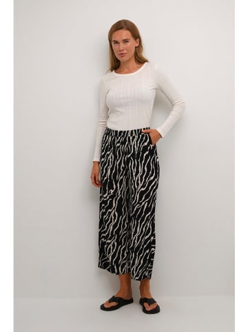 Kaffe Hose in Schwarz/ Weiß