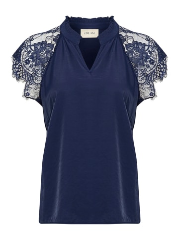 Cream Bluse in Dunkelblau