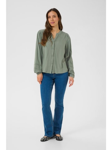 Cream Blouse groen