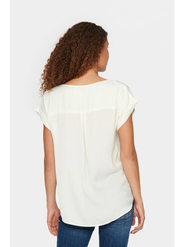 SAINT TROPEZ Bluse in Creme