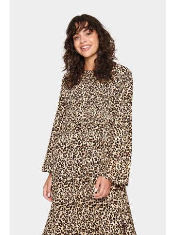 SAINT TROPEZ Jurk beige/bruin