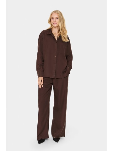 SAINT TROPEZ Bluse in Braun