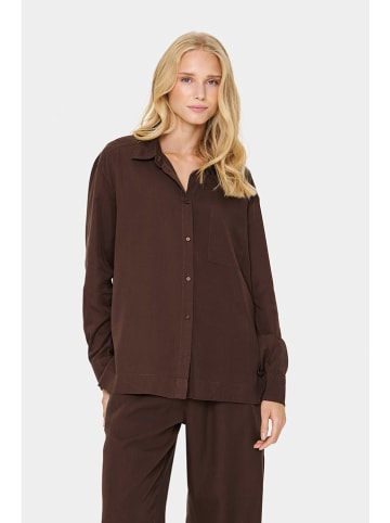 SAINT TROPEZ Bluse in Braun