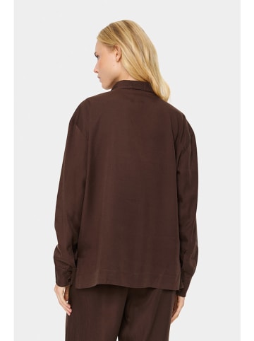 SAINT TROPEZ Bluse in Braun