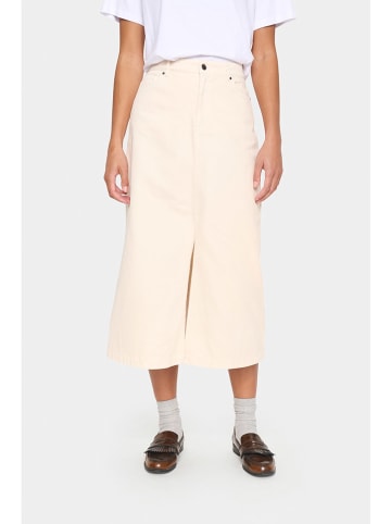 SAINT TROPEZ Jeans-Rock in Creme