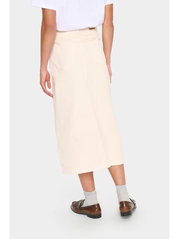 SAINT TROPEZ Jeans-Rock in Creme