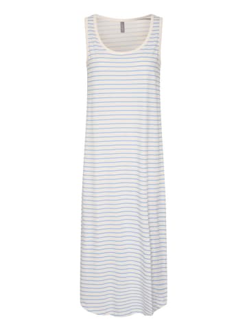 CULTURE Kleid in Creme/ Hellblau