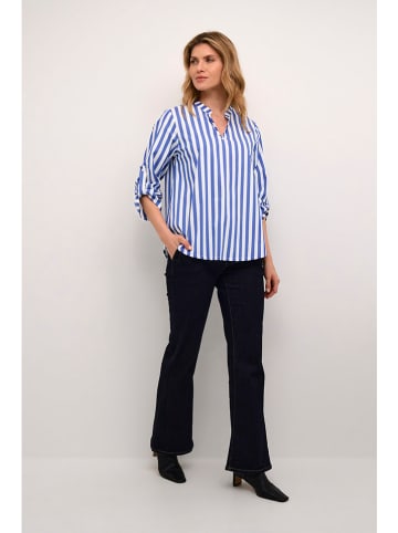 CULTURE Bluse in Blau/ Weiß