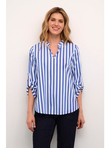 CULTURE Bluse in Blau/ Weiß