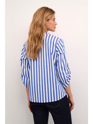 CULTURE Bluse in Blau/ Weiß