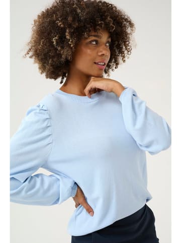 CULTURE Sweter w kolorze błękitnym