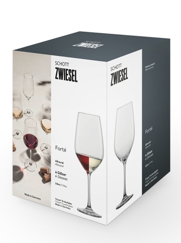 Schott Zwiesel 4er-Set: Rotweingläser "Forte" - 530 ml
